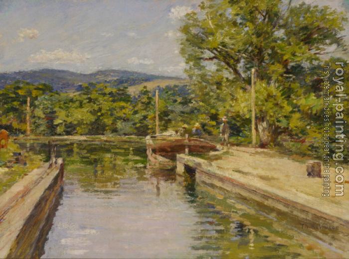 Theodore Robinson : Canal Scene